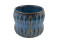 Produkt: osłonka na doniczkę Ondas ceramiczna ciemno niebieska