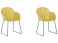 Produkt: Zestaw 2 krzeseł do jadalni żółty SYLVA