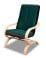 Produkt: Fotel finka do salonu pokoju Girona H03 Zielony/Czarny