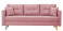 Produkt: Sofa rozkładana do salonu Lahti Różowa