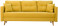 Produkt: Sofa rozkładana do salonu Lahti Żółta