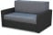 Produkt: Sofa amerykanka rozkładana Tedi 2 Czarna/Grafitowa