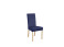 Produkt: krzesło tapicerowane Campel welurowe granatowe