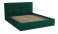 Produkt: Łóżko do sypialni tapicerowane 140x200 Alaska Ciemno zielone