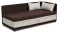 Produkt: Tapczan łóżko jednoosobowe Hirek 90x200 Brązowe/Ecru