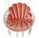 Produkt: Wiszące krzesło z poduszkami na taras brudny róż - Karlos