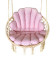 Produkt: Huśtawka z poduszkami w kształcie muszli różowy + biały - Ka