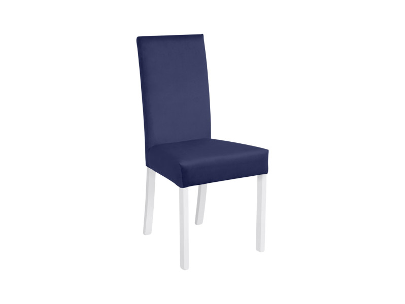 Produkt: krzesło tapicerowane Campel granatowe z białym