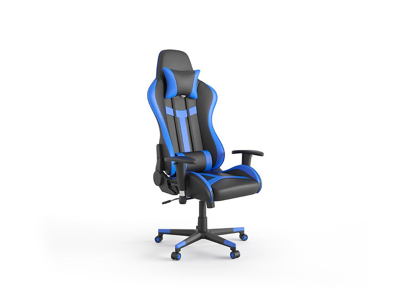 Produkt: fotel gamingowy niebiesko-czarny Velo