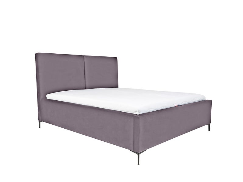 Produkt: łóżko tapicerowane Palini z pojemnikiem 160x200 welurowe fioletowe