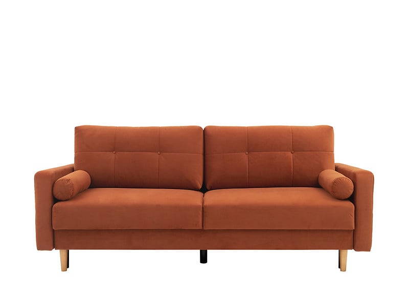 Produkt: sofa trzyosobowa Torent rozkładana pomarańczowa