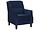 Produkt: Fotel rozkładany welurowy niebieski EGERSUND