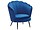 Produkt: Fotel welurowy ciemnoniebieski LOVIKKA