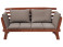 Produkt: Sofa ogrodowa kanapa 2os ciemne drewno