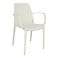 Produkt: Krzesło Ginevra z podłokietnikami białe z tworzywa