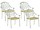 Produkt: Zestaw 4 krzeseł ogrodowych biały